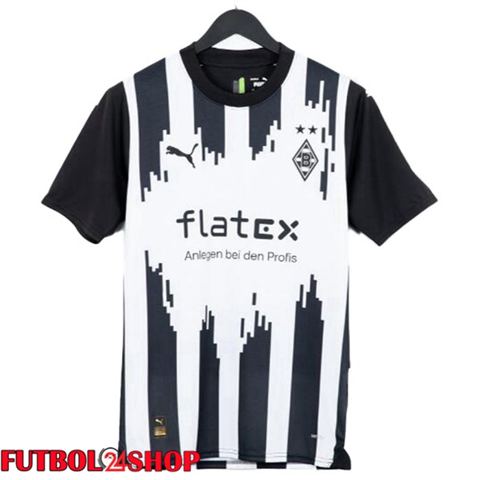 Camiseta Monchengladbach Tercera Blanco Negro 2023/2024