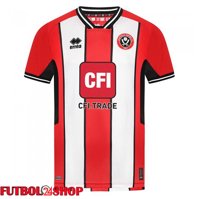 Camiseta Sheffield United Primera Rojo Blanco 2023/2024