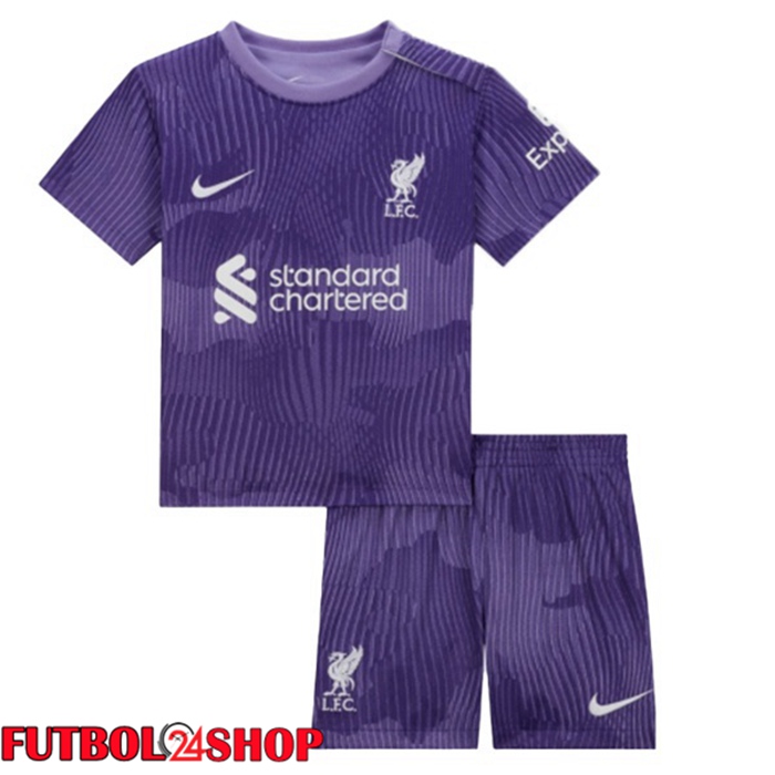 Camiseta Liverpool Ninos Tercera Púrpura 2023/2024