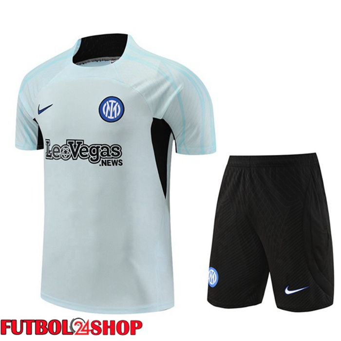 Camiseta Entrenamiento Inter Milan + Cortos Gris 2023/2024