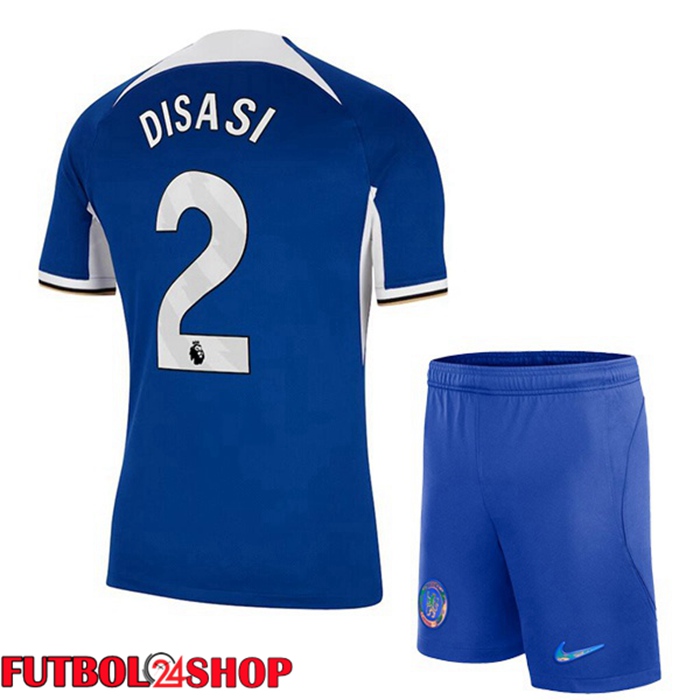 Camiseta Chelsea (Disasi 2) Ninos Primera Azul 2023/2024