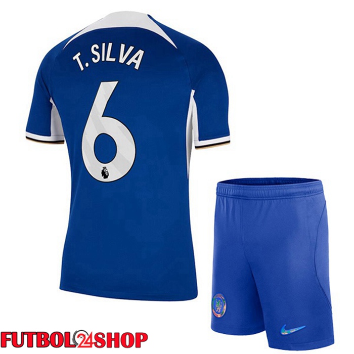 Camiseta Chelsea (T. Silva 6) Ninos Primera Azul 2023/2024