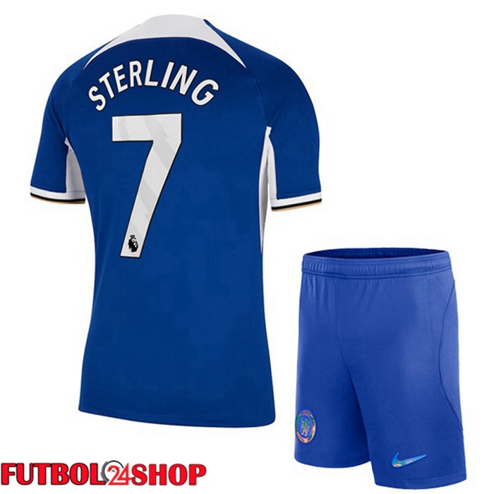 Camiseta Chelsea (Sterling 7) Ninos Primera Azul 2023/2024