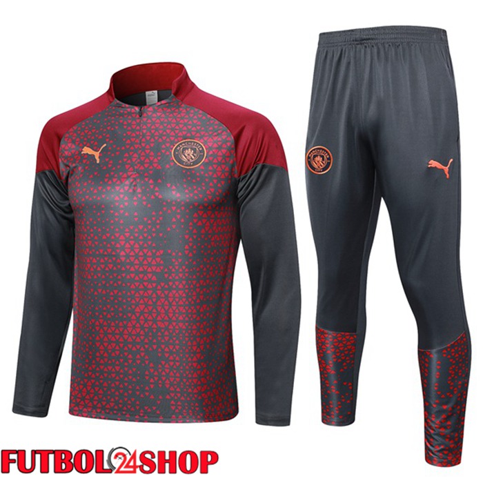 Chandal Equipos De Futbol Manchester City Rojo Gris 2023/2024