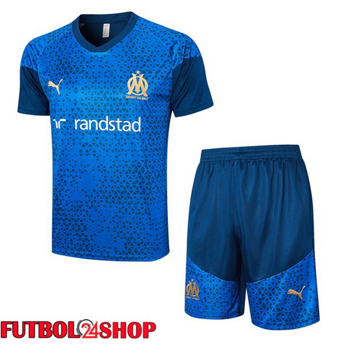 Camiseta Entrenamiento Marsella OM + Cortos Azul 2023/2024
