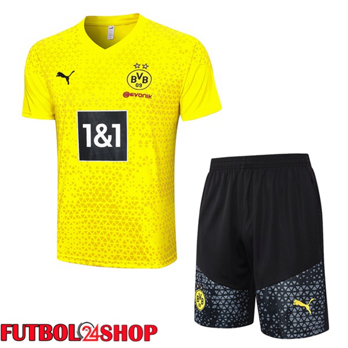 Camiseta Entrenamiento Dortmund BVB + Cortos Amarillo 2023/2024