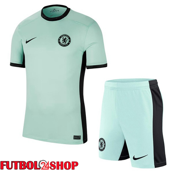 Camisetas De Futbol FC Chelsea Ninos Tercera Verde 2023/2024