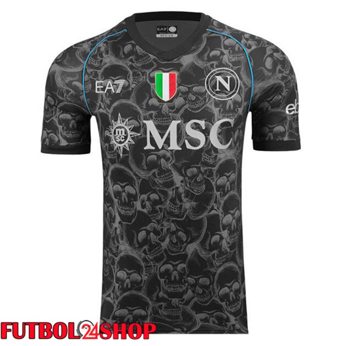 Camisetas De Futbol SSC Napoli Halloween Negro 2023/2024