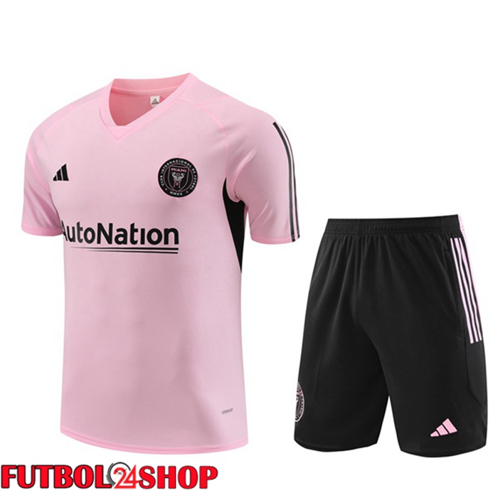 Camiseta Entrenamiento Inter Miami CF + Cortos Rosado 2023/2024