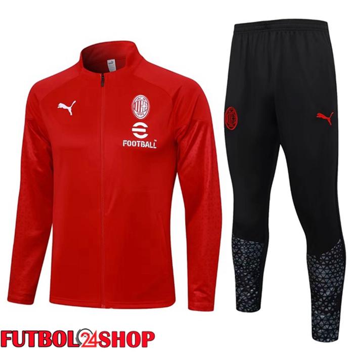 Chandal Equipos De Futbol - Chaqueta AC Milan Rojo 2023/2024