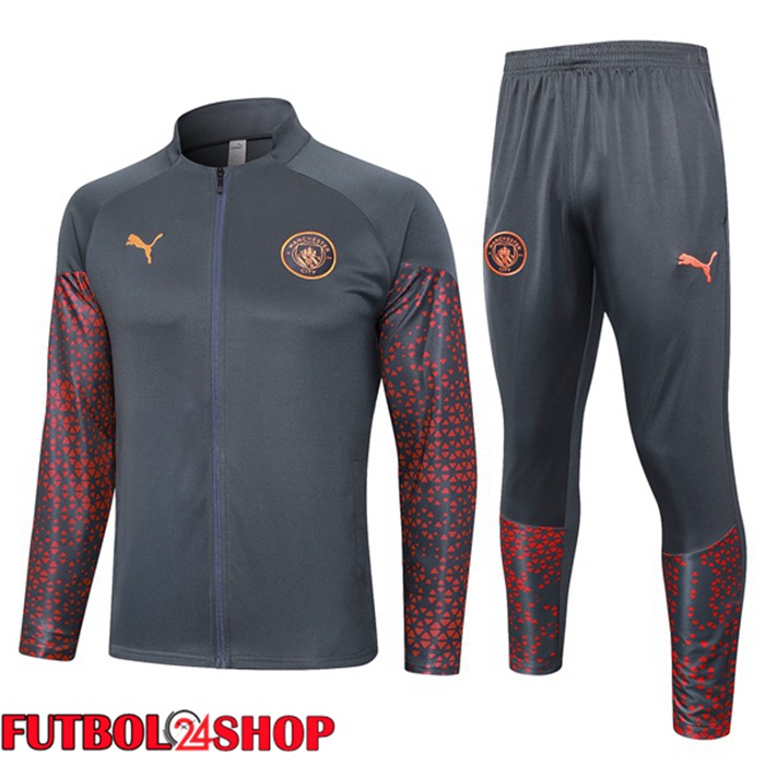 Chandal Equipos De Futbol - Chaqueta Manchester City Gris 2023/2024