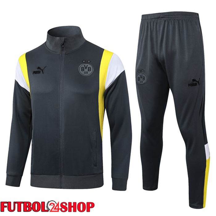 Chandal Equipos De Futbol - Chaqueta Dortmund BVB Gris 2023/2024