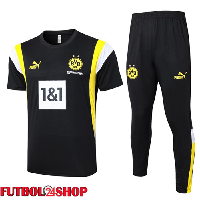 Camiseta Entrenamiento Dortmund BVB + Pantalones Negro 2023/2024