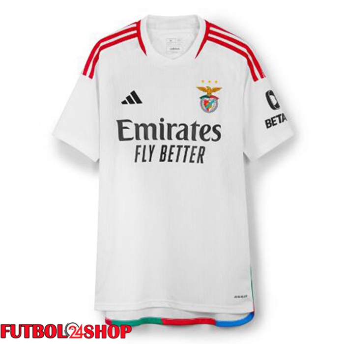 Camiseta Futbol S.L Benfica Tercera Blanco 2023/2024