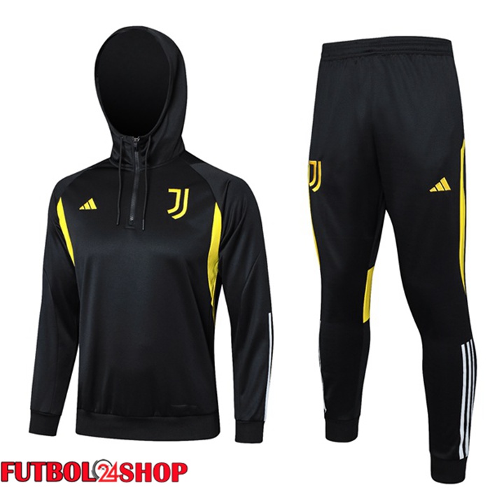 Chandal Equipos De Futbol Con Capucha Juventus Negro 2023/2024