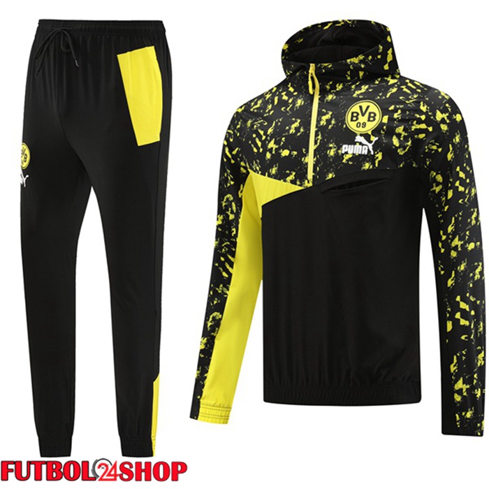Rompevientos Chandal De Futbol Dortmund BVB Negro Amarillo 2023/2024