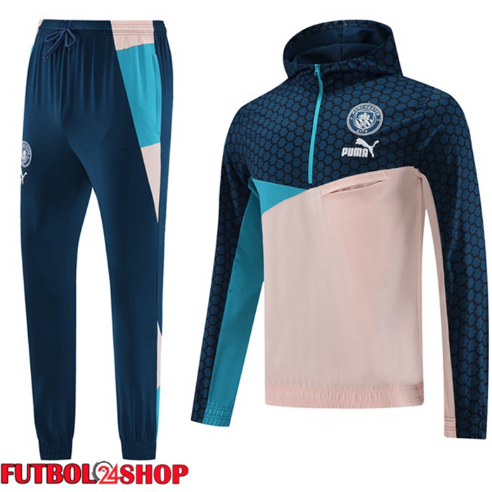 Rompevientos Chandal De Futbol Manchester City Blau Rosa 2023/2024
