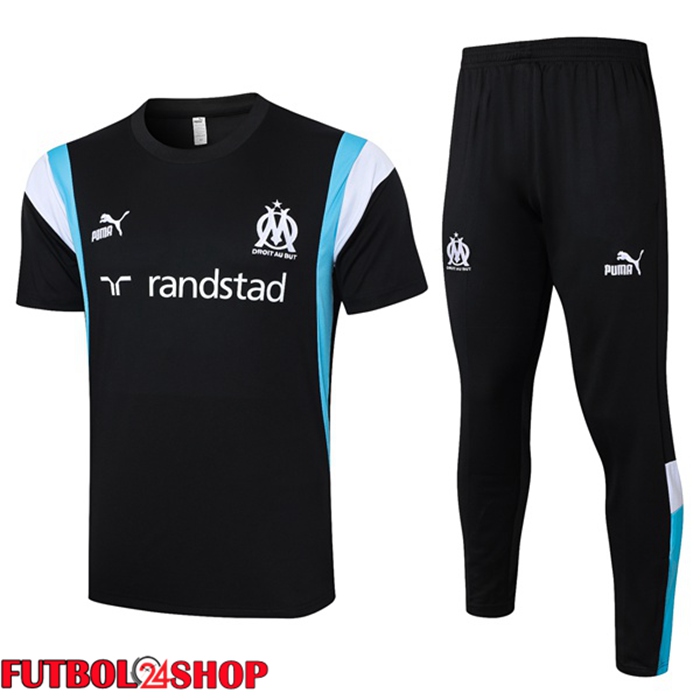 Camiseta Entrenamiento Marsella OM + Pantalones Negro 2023/2024