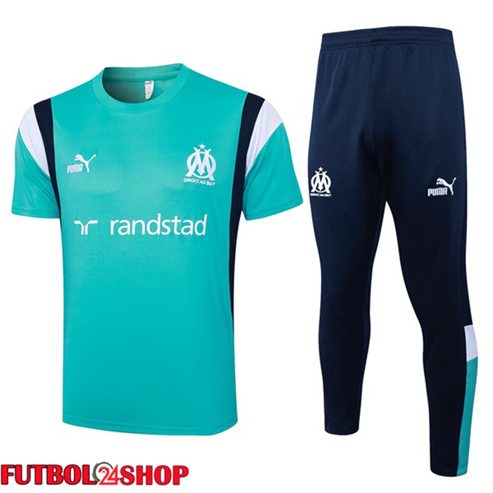 Camiseta Entrenamiento Marsella OM + Pantalones Verde 2023/2024