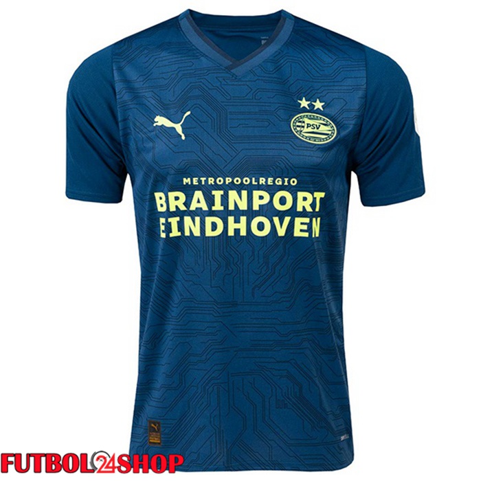 Camiseta Futbol PSV Eindhoven Tercera Blau Royal 2023/2024