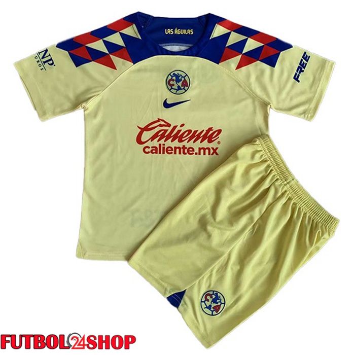 Camiseta Futbol Club America Ninos Primera Amarillo 2023/2024