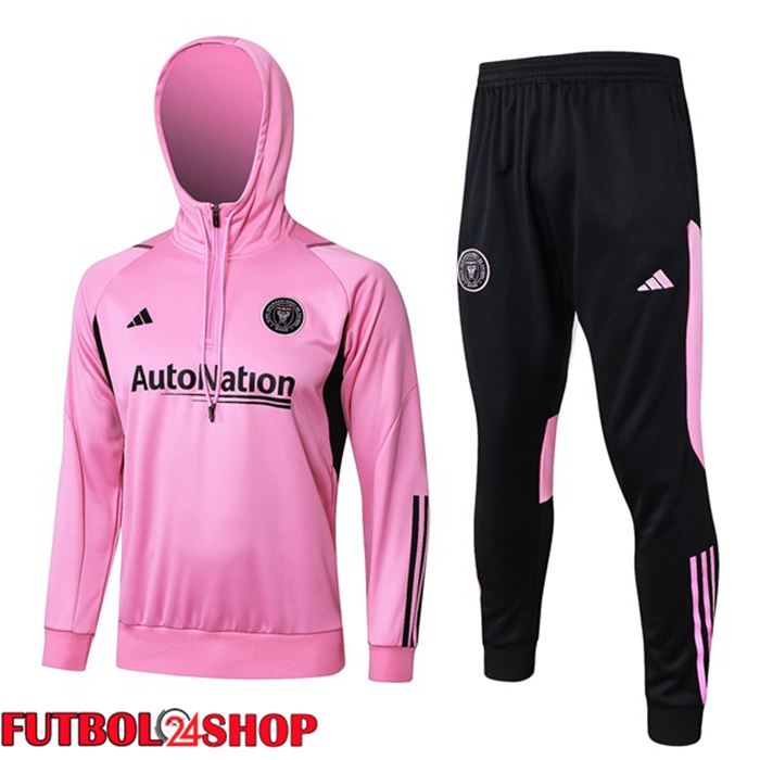 Chandal Futbol - Sudadera Con Capucha Inter Miami CF Rosado 2024/2025