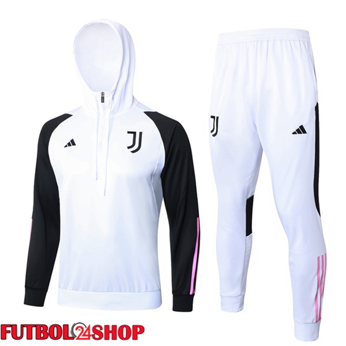 Chandal Futbol - Sudadera Con Capucha Juventus Blanco 2024/2025