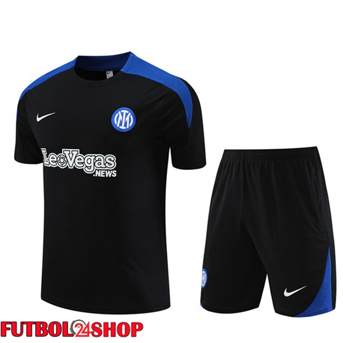Camiseta Entrenamiento Inter Milan + Cortos Negro 2024/2025