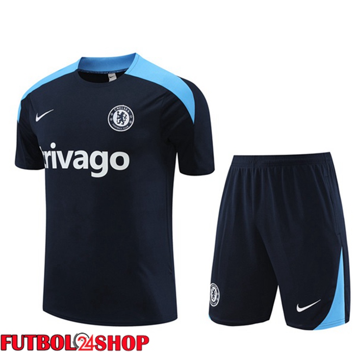 Camiseta Entrenamiento FC Chelsea + Cortos Azul Real 2024/2025