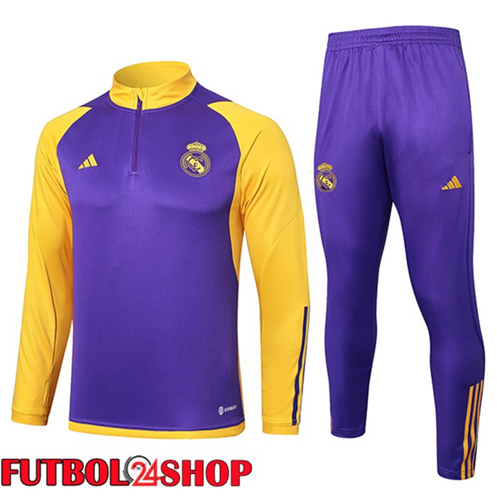 Chandal Equipos De Futbol Real Madrid Púrpura/Amarillo 2024/2025