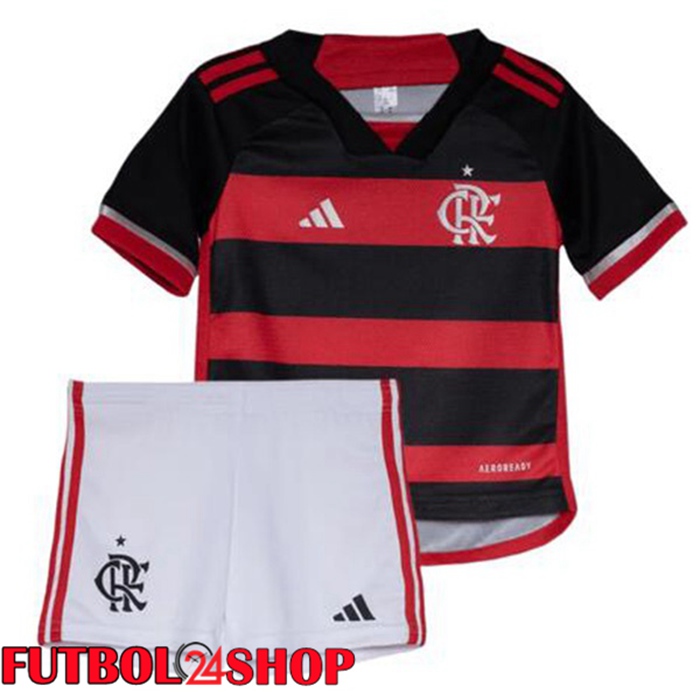 Camisetas De Futbol Flamengo Ninos Primera Rojo 2024/2025