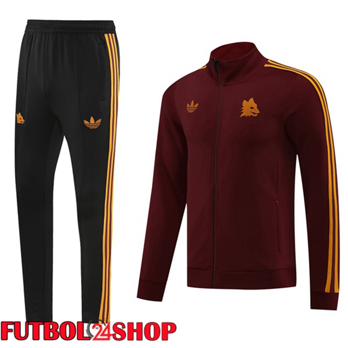 Chandal Futbol - Chaqueta AS Roma Rojo 2024/2025