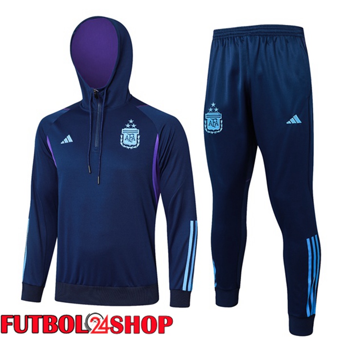 Chandal Futbol - Sudadera Con Capucha Argentina Azul Real 2024/2025