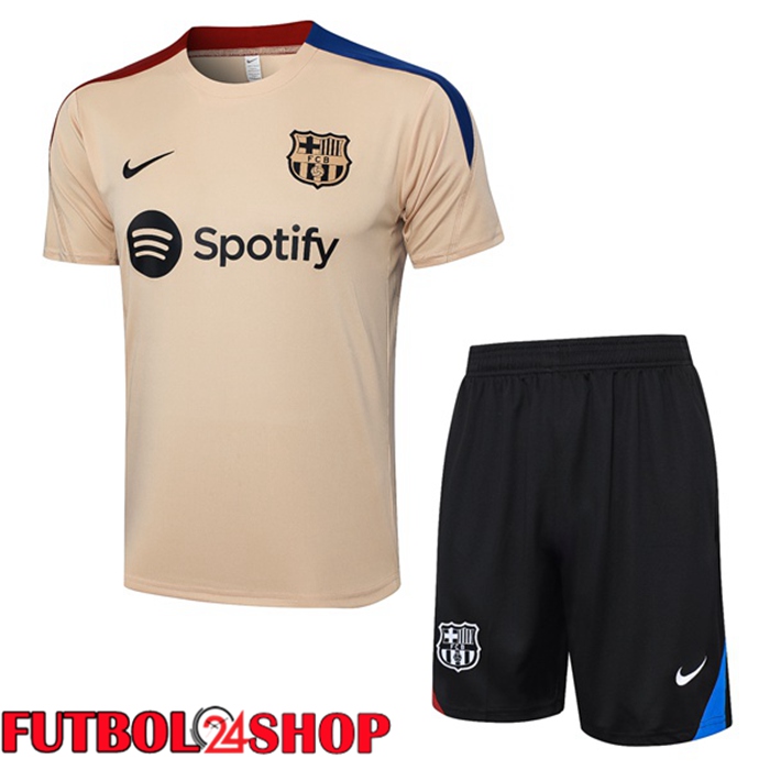 Camiseta Entrenamiento FC Barcelona + Cortos Amarillo 2024/2025