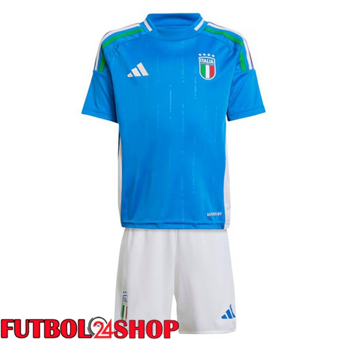 Camiseta Futbol Italia Ninos Primera Azul 2024/2025