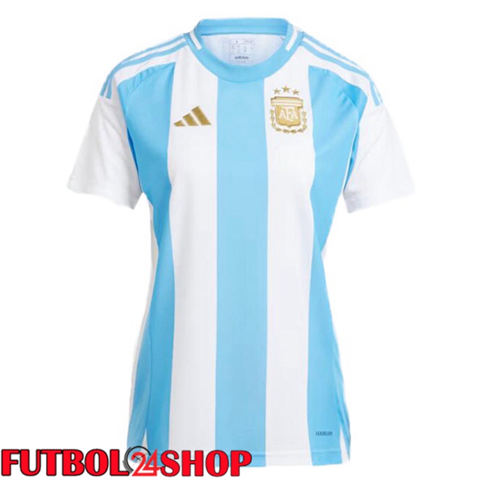 Camiseta Futbol Argentina Mujer Primera Azul Blanco 2024/2025