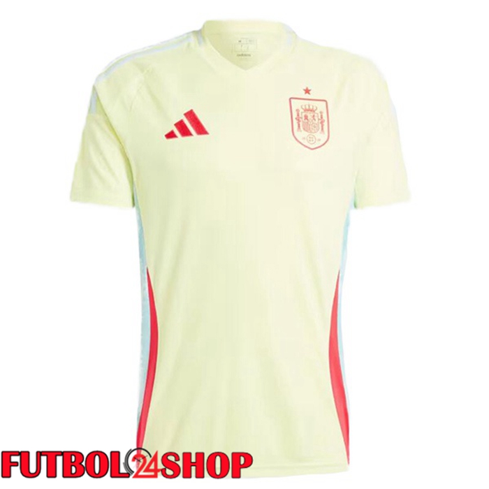 Camiseta Futbol España Segunda Amarillo 2024/2025