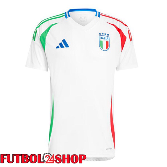 Camiseta Futbol Italia Segunda Blanco 2024/2025