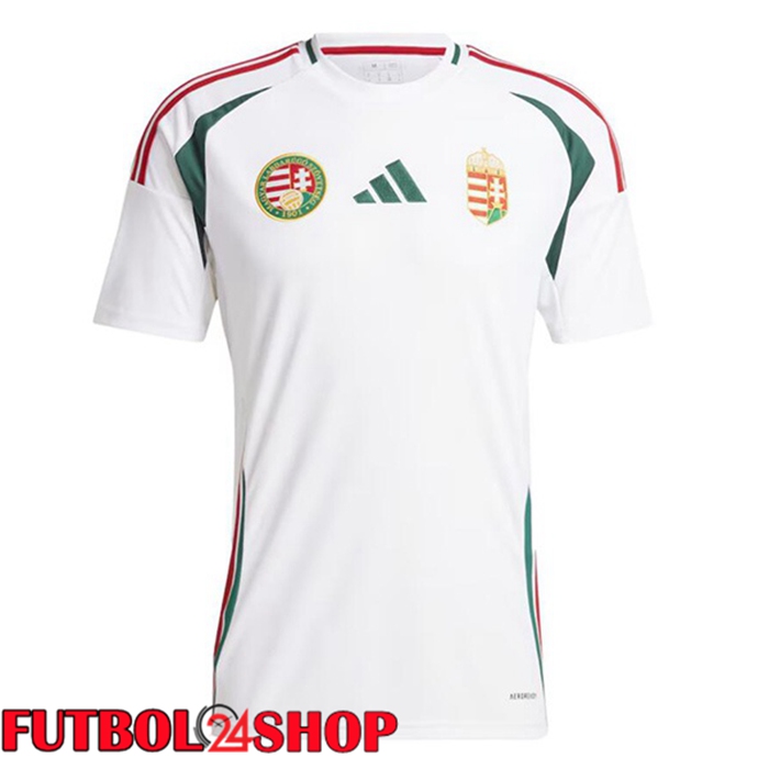 Camiseta Futbol Hungria Segunda Blanco 2024/2025