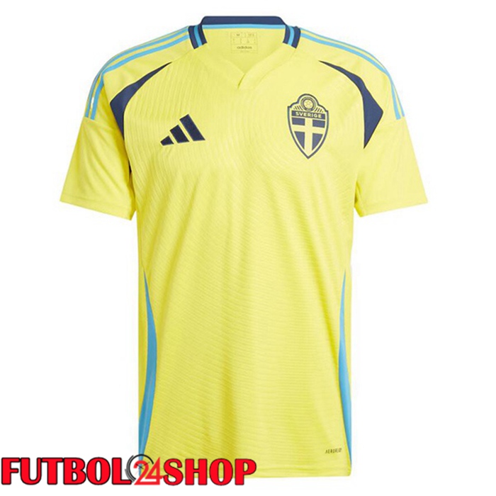 Camiseta Futbol Suecia Primera Amarillo 2024/2025