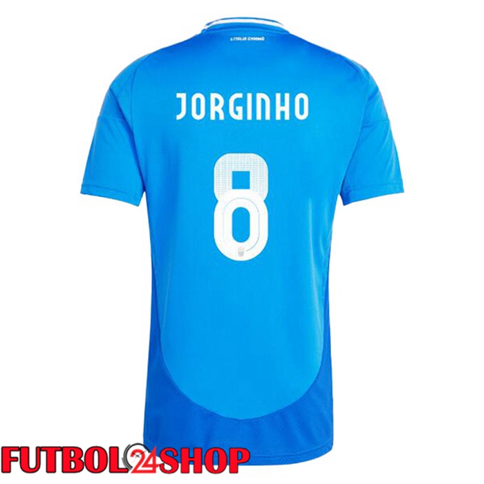 Camiseta Futbol Italia (JORGINHO 8) Primera Azul 2024/2025