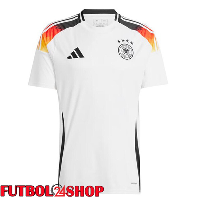 Camiseta Nacional Alemania Primera Blanco UEFA Euro 2024