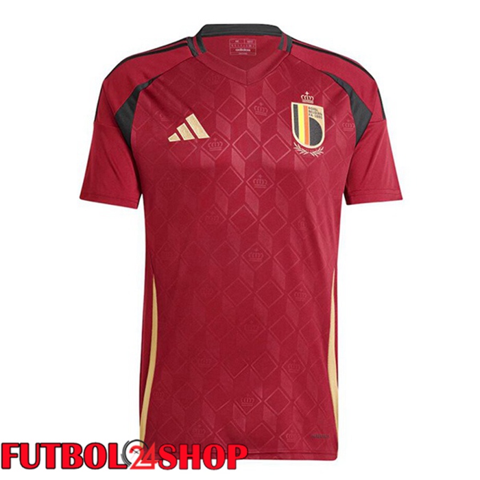Camiseta Nacional Bélgica Primera Rojo UEFA Euro 2024