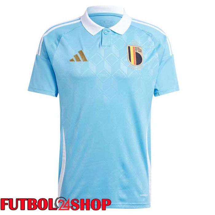 Camiseta Nacional Bélgica Segunda Azul UEFA Euro 2024