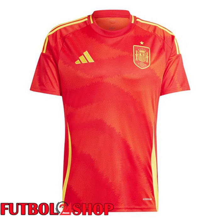 Camiseta Nacional España Primera Rojo UEFA Euro 2024