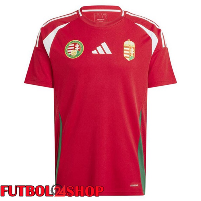 Camiseta Nacional Hungria Primera Rojo UEFA Euro 2024