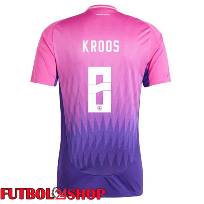 Camiseta Nacional Alemania (KROOS 8) Segunda Rosado Púrpura UEFA Euro 2024