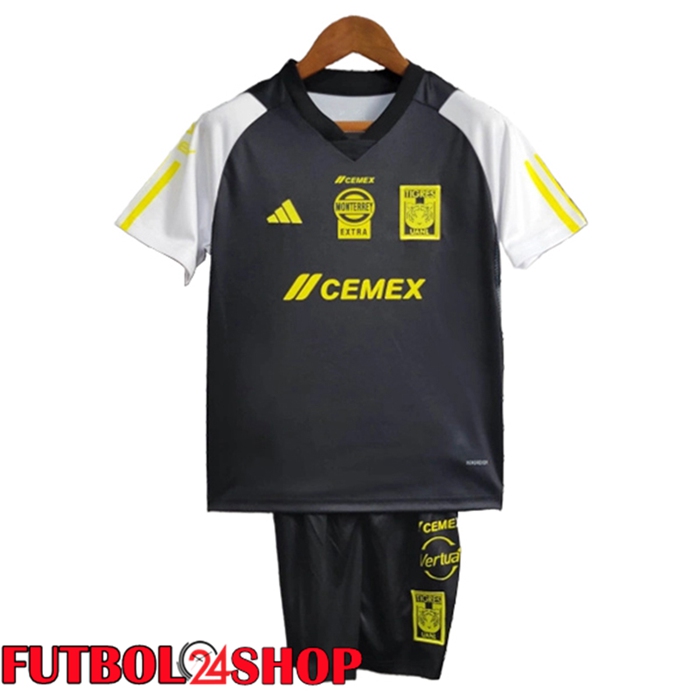 Camiseta Futbol Tigres UANL Ninos Negro 2023/2024