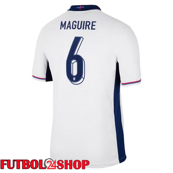 Camiseta Futbol Inglaterra (Maguire 6) Primera Azul Blanco 2024/2025
