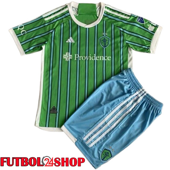 Camisetas De Futbol FC Seattle Sounders Ninos Primera 2024/2025